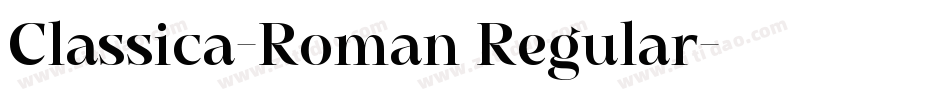 Classica-Roman Regular字体转换